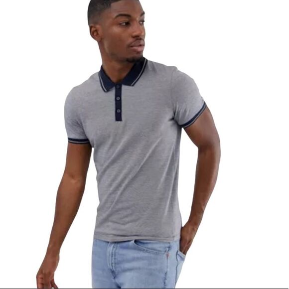 Hugo Boss Contrast Color Polo Shirt Sz L - Picture 1 of 7